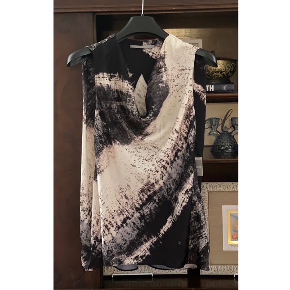 NWT Jordan Louis Falling Water Sleeveless Blouse - Picture 2 of 6